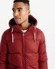 Пуховик мужской - зимний пуховик Abercrombie & Fitch AF4986M M 10300 Красный - изображение 6