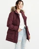 Парка женская - парка зимняя Abercrombie & Fitch AF5503W S 10179 Бордовый - изображение 5