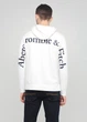 Худи мужское - худи Abercrombie & Fitch AF8058M XL Белый - изображение 2