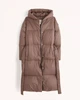 Пуховик женский - зимний пуховик Abercrombie & Fitch AF9404W XS Темно-коричневый - изображение 6