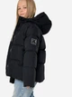 Детская зимняя пуховая куртка для девочки X-Woyz DT-8367-8 128 см Черная (2000002509721) - изображение 2