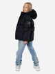 Детская зимняя пуховая куртка для девочки X-Woyz DT-8367-8 128 см Черная (2000002509721) - изображение 3