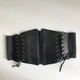 Широкий пояс-корсет ремінь ремінець поясок на шнурівці Honey Fashion Accessories One Size чорний (16-4) - изображение 3