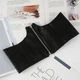 Широкий пояс ремінь ремінець поясок на блискавці Honey Fashion Accessories One Size чорний (16-14) - зображення 1