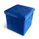 Пуф для зберігання велюровий MVM TH-05 Синій (TH-05 BLUE) - зображення 2