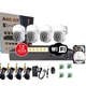 Комплект камер спостереження PTZ поворотних AHD Kit 4 вуличних камери дротові + Жорсткий диск 500 Гб - зображення 1