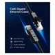 Плоский патч-корд UGREEN NW102 RJ-45 Cat 6 U/UTP LAN Cable 5 м 1 Гбит/с pure copper (01A9B4EB652B) - изображение 3