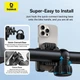 Тримач для телефону на велосипед, мопед, мотоцикл, коляску Baseus Gotrip Series Bike Phone Mount Black - зображення 8