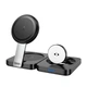 Беспроводная зарядка Qi HOCO CQ11 |15W| Док-станция для iPhone, iWatch, наушников Black - изображение 4