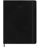 Щомісячник Moleskine на 2025 рік великий 19 х 25 см чорний м'який - изображение 2