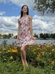 Легкое платье с флористическим принтом Cat Orange 5788 Бело-розовое 44 - изображение 1