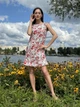 Легкое платье с флористическим принтом Cat Orange 5788 Бело-розовое 44 - изображение 3