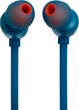 Наушники проводные JBL T310C USB-C (JBLT310CBLU) гарнитура с микрофоном синяя - изображение 2