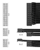 Набор Кабелей 4шт удлинителей питания GPU / CPU / ATX 30 см 24 -24/ 8-8 PIN в изоляции Белый - изображение 8
