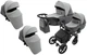 Коляска 2 в 1 для двойни Bair Kiwi DUO ECO BKD-21/15 серый / графит - изображение 1