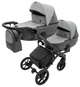 Коляска 2 в 1 для двойни Bair Kiwi DUO ECO BKD-21/15 серый / графит - изображение 2
