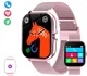 Смарт-часы Bakeey H13 MINI PINK c тонометром, пульсоксиметром, разговор, 2 ремешка - изображение 1