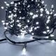 Светодиодная гирлянда-нить черная проволока 400 LED Xmas конус 16 м 8 режимов белый - изображение 6