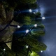 Светодиодная гирлянда-нить черная проволока 400 LED Xmas конус 16 м 8 режимов белый - изображение 1