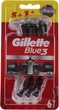 Набор одноразовых станков для бритья, 5+1шт - Gillette Blue III Red and White 6шт (816890-48606) - изображение 1