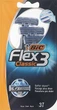 Набір бритв без змінних картриджів, 3 шт - BIC Flex 3 Classic 3шт (116999-72686) - изображение 2
