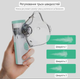 Інгалятор (Небулайзер) Портативний з маскою Mesh Nebulizer 100 KHZ JSL-W303 100 KHZ ультразвуковий для дітей та дорослих ручний з насадками Білий - зображення 5