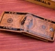 Гаманець чоловічий 100 dollars коричневий - зображення 2