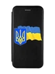 Чохол-книжка чорний з малюнком на Samsung Galaxy A07 (A075) Тризуб і прапор України (принт 384) - зображення 1