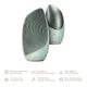 Электронная звуковая термо щетка для лица GESKE Sonic Thermo Facial Brush 6в1 green - изображение 6
