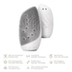 Очищающая щетка для лица GESKE Sonic Thermo Facial Brush&Face-Lifter 8в1 white - изображение 6