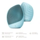 Электронная ультразвуковая щетка для лица GESKE Sonic Facial Brush 5в1 turtoise - изображение 5