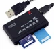 Картридер USB 2.0 All in 1 MS/microSD/SDHC/T-Flash/M2 кардрідер Card Reader Чорний - зображення 4