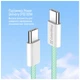 Дата кабель USB-C to USB-C 1.0m 60W 3.0А green ColorWay (CW-CBPDCC061-G) - зображення 9