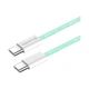 Дата кабель USB-C to USB-C 1.0m 60W 3.0А green ColorWay (CW-CBPDCC061-G) - зображення 6