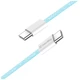 Дата кабель USB-C to USB-C 1.0m 60W 3.0А blue ColorWay (CW-CBPDCC061-BL) - изображение 4