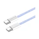 Дата кабель USB-C to USB-C 1.0m 60W 3.0А purple ColorWay (CW-CBPDCC061-PU) - зображення 6