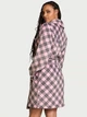 Халат Victoria's Secret Short Cozy Robe Pink Stripes XS\S Рожевий (26931142) - зображення 2