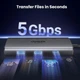 USB-хаб Ugreen Revodok 6 в 1 концентратор 100W PD 5Gbps Grey (CM498) - зображення 7