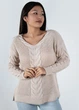 Светр "Єва" Бежевий 44-48 Oversize Anika 000005538 - изображение 1