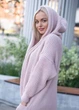 Кардиган із капюшоном Пудровий 44-48 Oversize. Anika 000005354 - зображення 3
