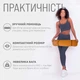 Коврик для йоги и фитнеса EasyFit EF-1924s-ORB TPE+TC ECO-Friendly двухслойный каремат в чехле 6 мм Оранжевый с черным (56002909) - изображение 2