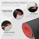 Коврик для йоги и фитнеса EasyFit TPE+TC 183x61x0.6 см ECO-Friendly двухслойный каремат EF-1924-BR Черный с красным (56001630) - изображение 3