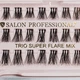 Ресницы для наращивания пучковые Salon Professional 3 пучка, микс длины Trio Super Flare mix - изображение 2