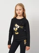 Детский лонгслив для девочки Disney Minnie XH1357 122-128 см Черный (3609087144286) - изображение 1