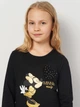 Детский лонгслив для девочки Disney Minnie XH1357 122-128 см Черный (3609087144286) - изображение 4