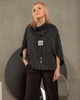 Кейп PaniFani 52 трикотаж чорний (128) - зображення 1