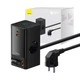 Мережевий фільтр, подовжувач з 1 x USB Type-C, 2 x AC,1 x USB-A 1,5m 65 W Black Baseus (PSLR000301) - зображення 4