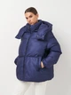 Пуховик зимний короткий женский Mades 2410 L Синий (ROZ6501103748) - изображение 1