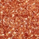 Бисер чешский Preciosa Прозрачный с медной серединкой 370 / 38918 калибр 10/0 Золотисто-бежевый Упаковка 5 грамм - изображение 2