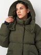 Пуховик зимний короткий женский Mades 2412 M Оливковый (ROZ6501103628) - изображение 4